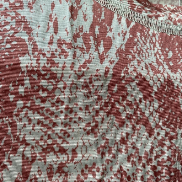 Free People Intimately Long Sleeve Active Wear Top Animal Print Size S - Picture 3 of 12